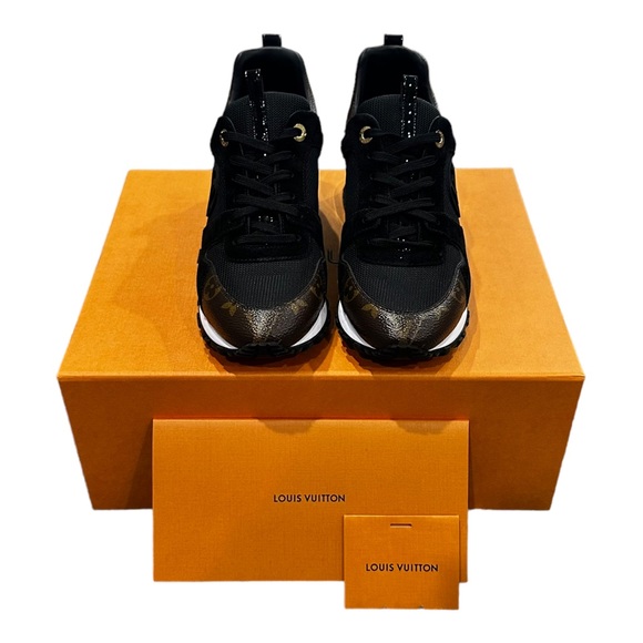 Louis Vuitton Run Away Sneaker size 39/8.5 Black Brown Gold LV Women’s shoe-Sold - Picture 13 of 16